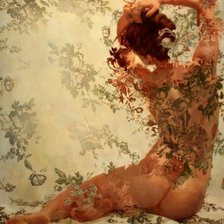 Схема вышивки «Девушка»