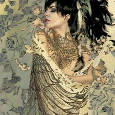 Схема вышивки «Девушка»