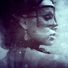 Схема вышивки «Девушка в маске»