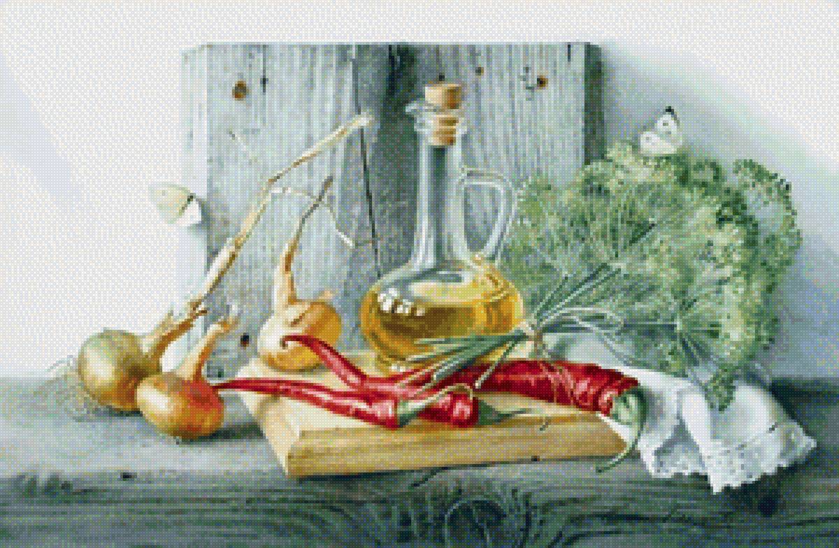 Е.Базанова - кухня, лук, натюрморт - предпросмотр