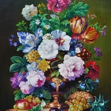 Схема вышивки «цветы»