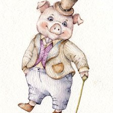 Схема вышивки «СВИНКА»