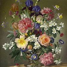 Схема вышивки «цветы»