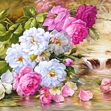 Схема вышивки «Цветы»