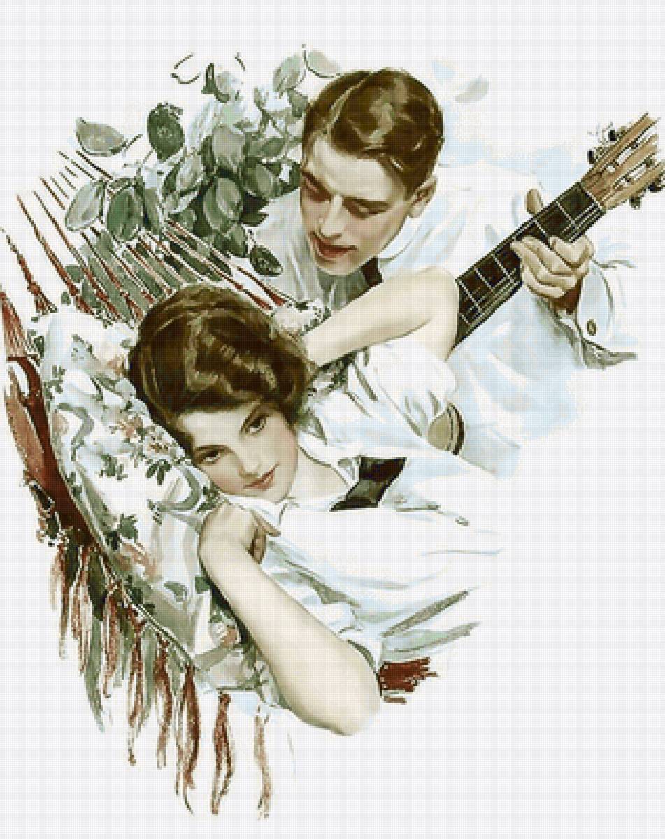 Серия "Ретро". Девушки Фишера - ретро, пара - предпросмотр