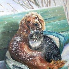 Схема вышивки «Друзья»