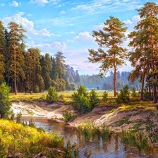 Схема вышивки «Летний пейзаж»