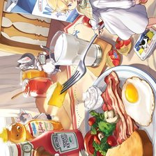 Схема вышивки «ЗАВТРАК НА СТОЛЕ»