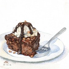 Схема вышивки «ТОРТ ПЛОМБИР С ШОКОЛАДНЫМ СУФЛЕ»