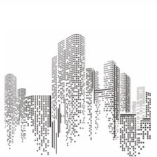 Схема вышивки «небоскреб»