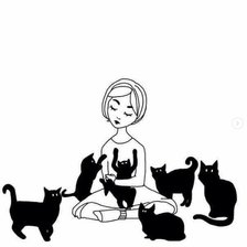 Схема вышивки «Die Katzenmutter»