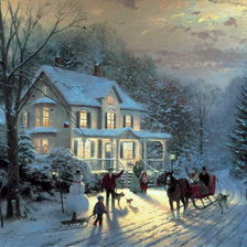 Схема вышивки «зимния сказка»