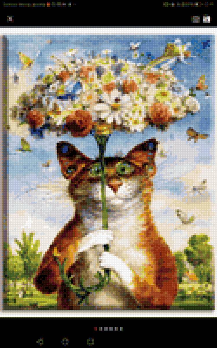 Кот под зонтом - зонт, кот - предпросмотр