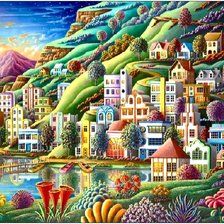 Схема вышивки «Hidden Harbor»