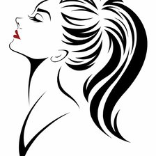 Схема вышивки «Девушка»