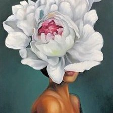 Схема вышивки «девушка»