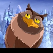 Схема вышивки «Сова из мульта»