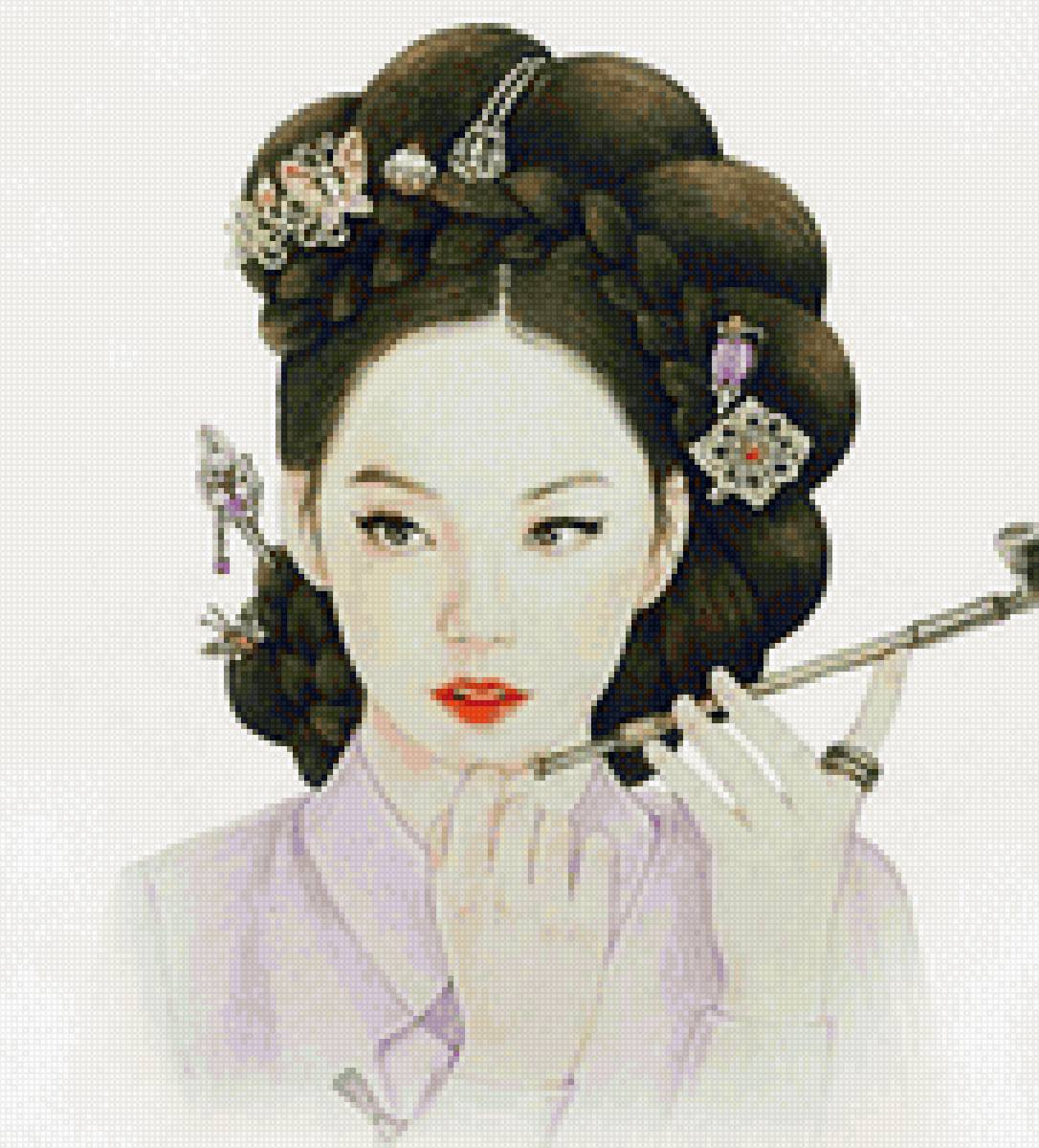 Кореянка - южнаякорея, кореянка, гейша, сеул - предпросмотр