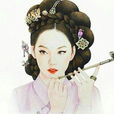 Схема вышивки «Кореянка»