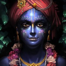 Схема вышивки «Кришна мой Бог.»