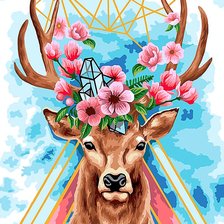 Схема вышивки «Олень.»