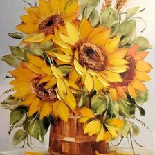 Схема вышивки «Подсолнухи»