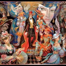 Схема вышивки «carnevale»