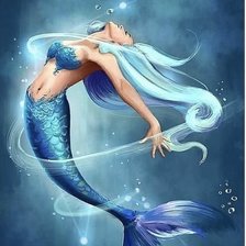 Схема вышивки «Русалка»