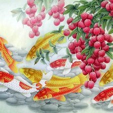 Схема вышивки «Peixes.»