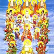 Схема вышивки «Tam thế phật»