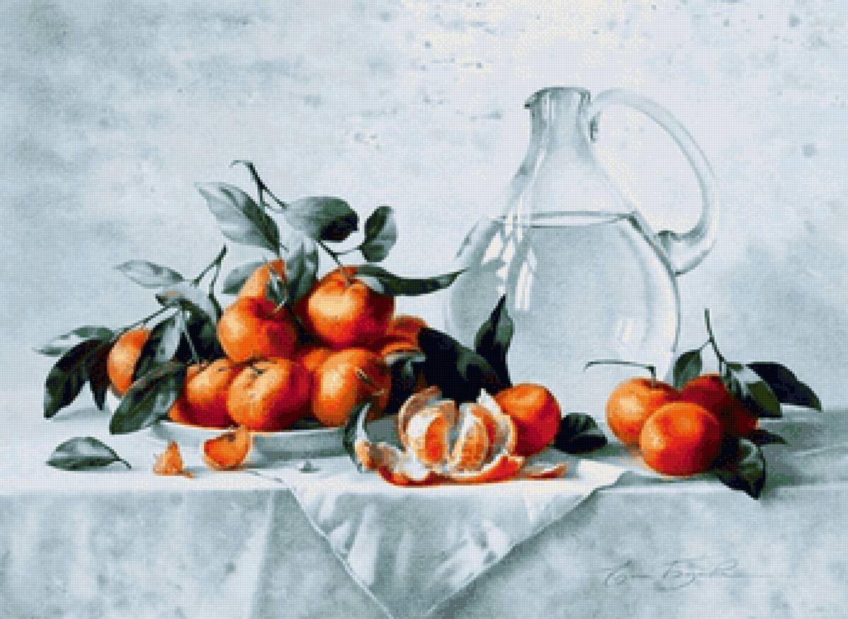 №2309631 - ягоды, мандарины, натюрморт - предпросмотр