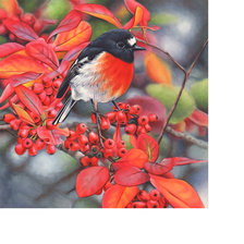 Схема вышивки «Птица.»