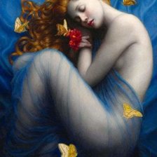 Схема вышивки «Tranh cô gái»