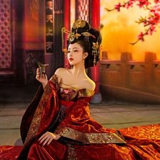 Схема вышивки «Гейша»