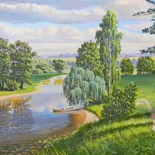 Схема вышивки «Пейзаж»