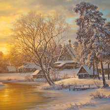 Схема вышивки «Пейзаж»