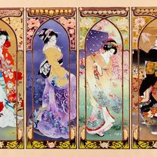 Схема вышивки «GHEISHE»