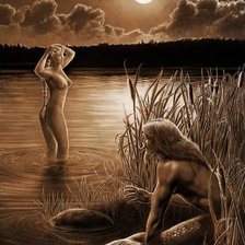 Схема вышивки «Водяной»