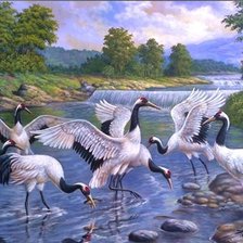 Схема вышивки «Guindastes.»