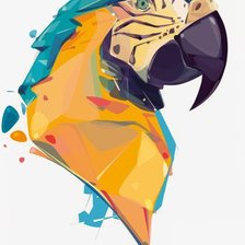 Схема вышивки «попугай»