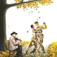 Схема вышивки «мелодия осени»