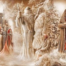 Схема вышивки «Боги»