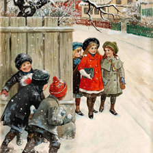 Схема вышивки «детские забавы»