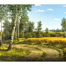 Схема вышивки «Летний пейзаж»