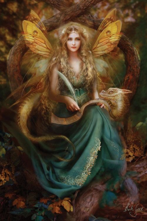 Сказочная королева - сказка, царица, дракон - оригинал