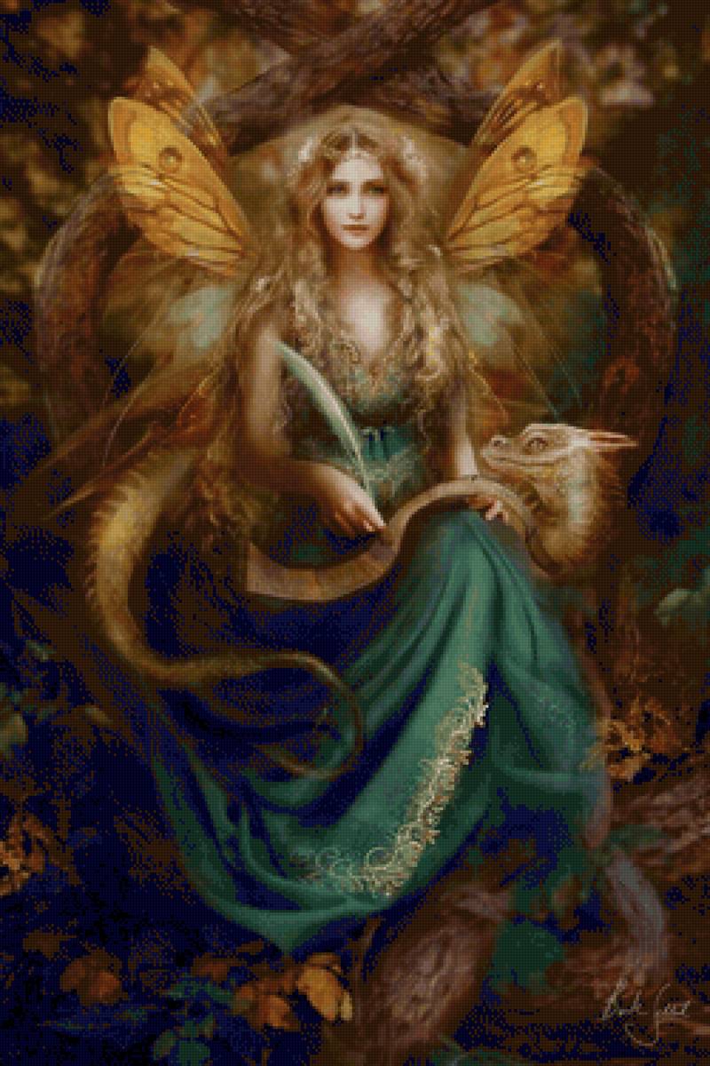 Сказочная королева - дракон, сказка, царица - предпросмотр