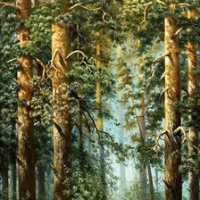 Схема вышивки «В лесной глуши»