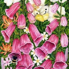 Схема вышивки «Цветы»