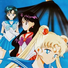 Схема вышивки «мамору,ами,рехино и усаги»