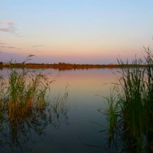 Схема вышивки «озеро»